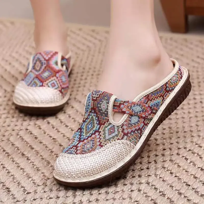 Ethnic Fashion Walk - Женские тапочки в этническом стиле, модная