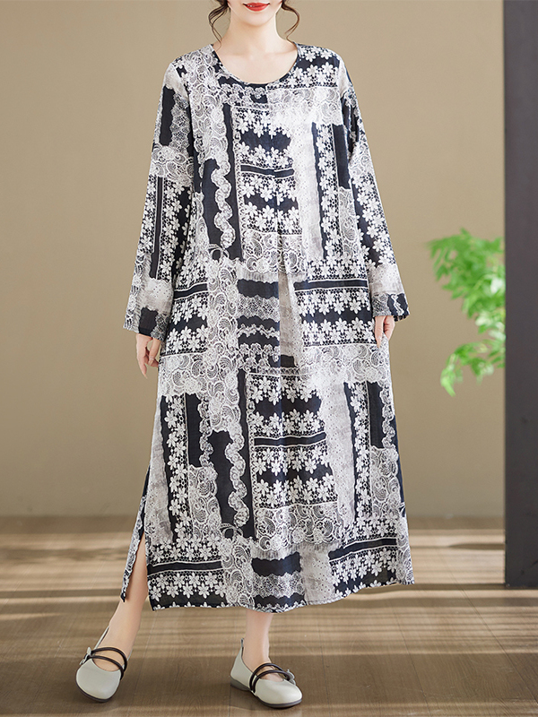 Хлопковое платье с длинным рук – обзор и цена Ethnic Fashion Walk