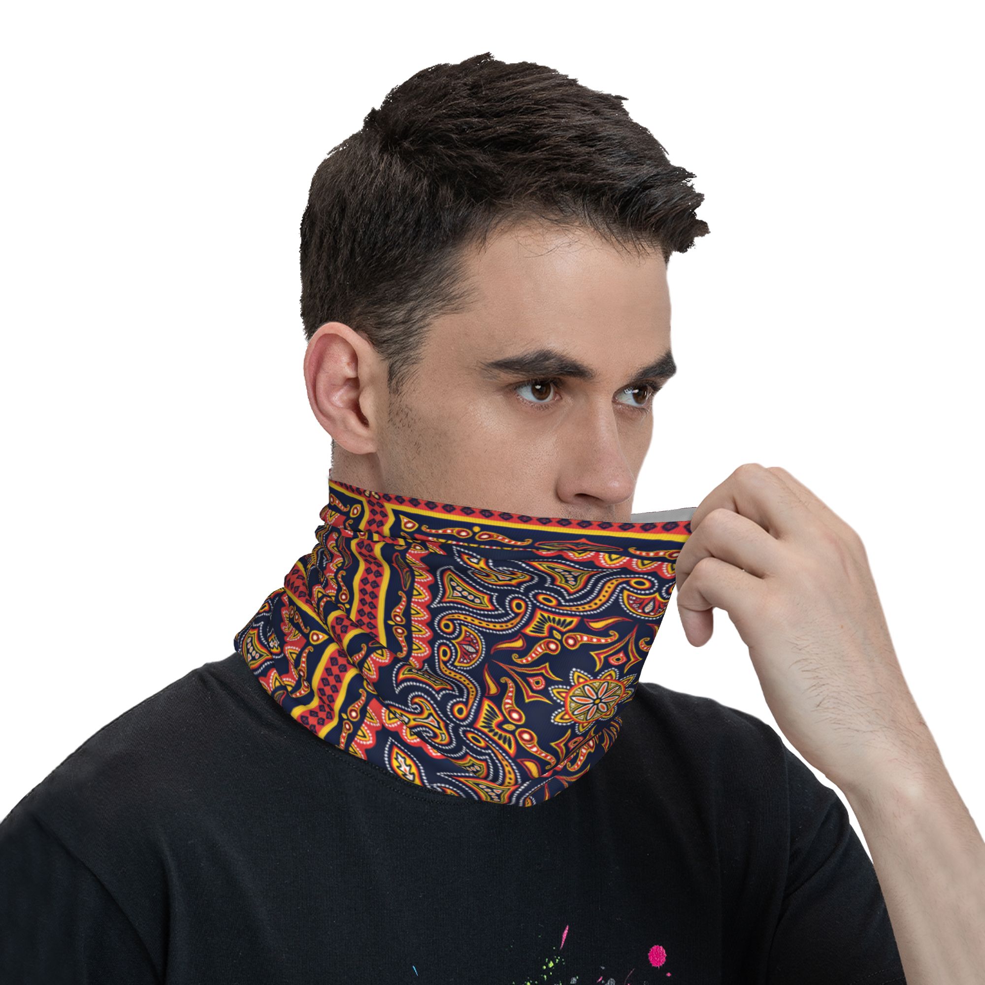 Этническая балаклава с узором  – обзор и цена Ethnic Fashion Men